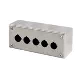 Elfin Push-button enclosure, 5 hole Ø 22, 82x202x85mm - Rubicon Partner Portal